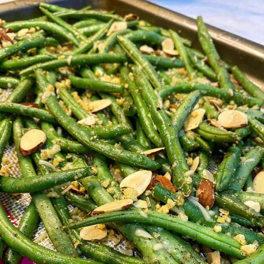 roasted green beans