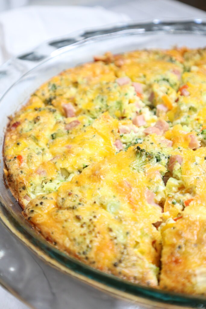 ham & cheese quiche