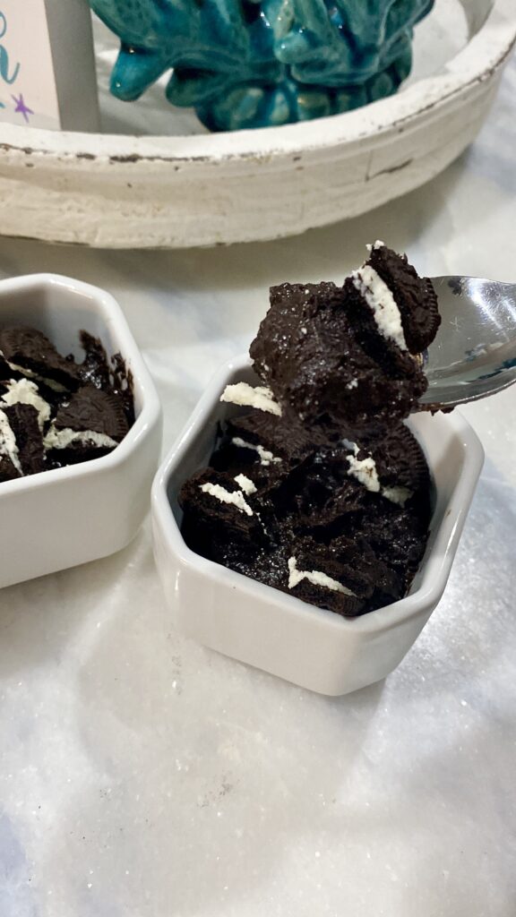 cookies & cream scooping cookies butter