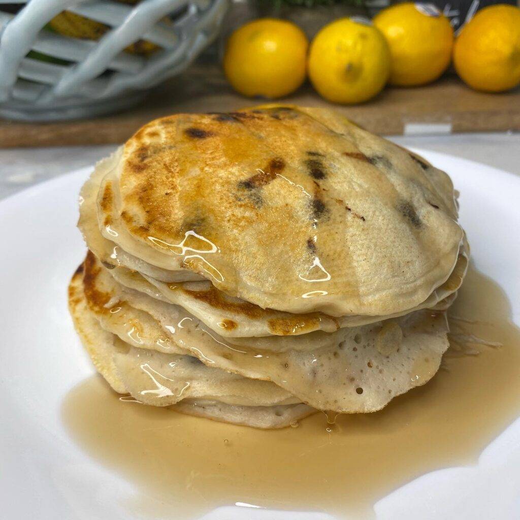 protein chocolate chip pancakes