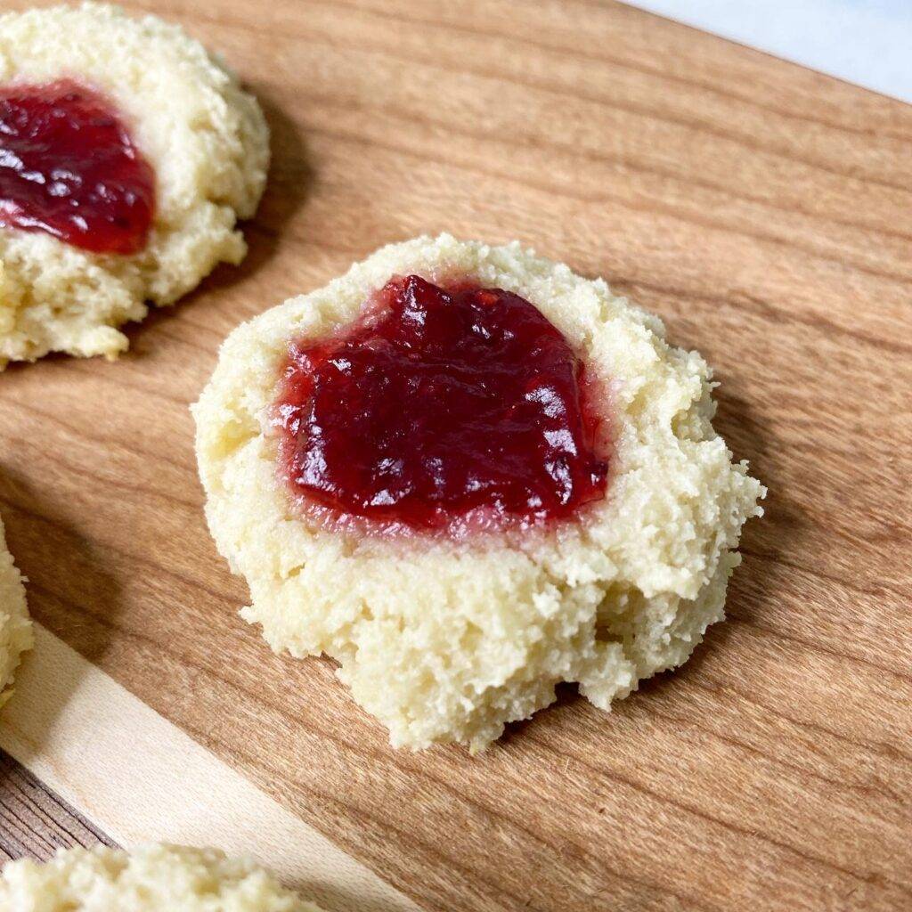 almond flour thumbprint cookies