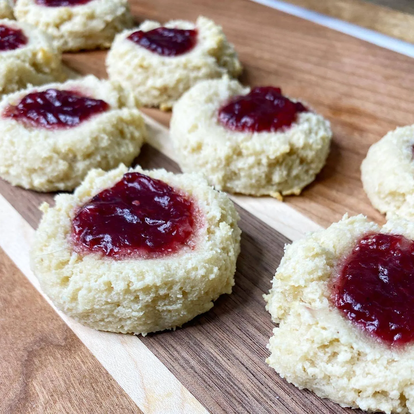 almond flour thumbprint cookies