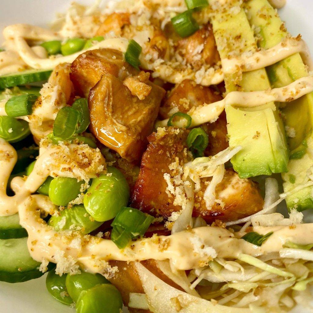 salmon poke bowls