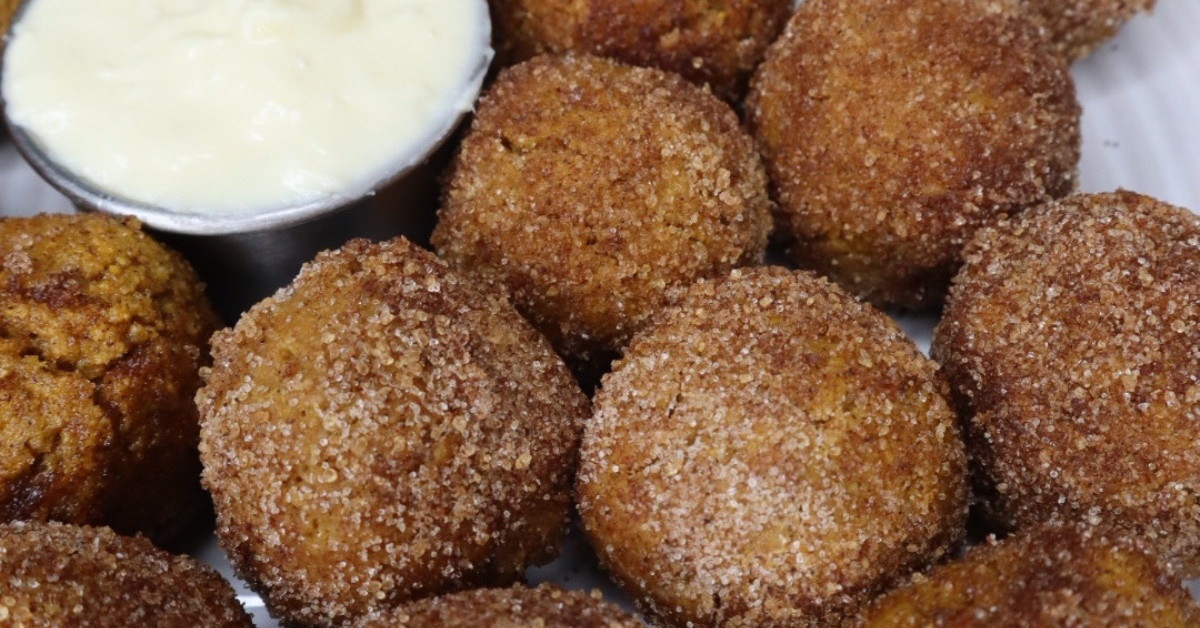 pumpkin spice donut holes
