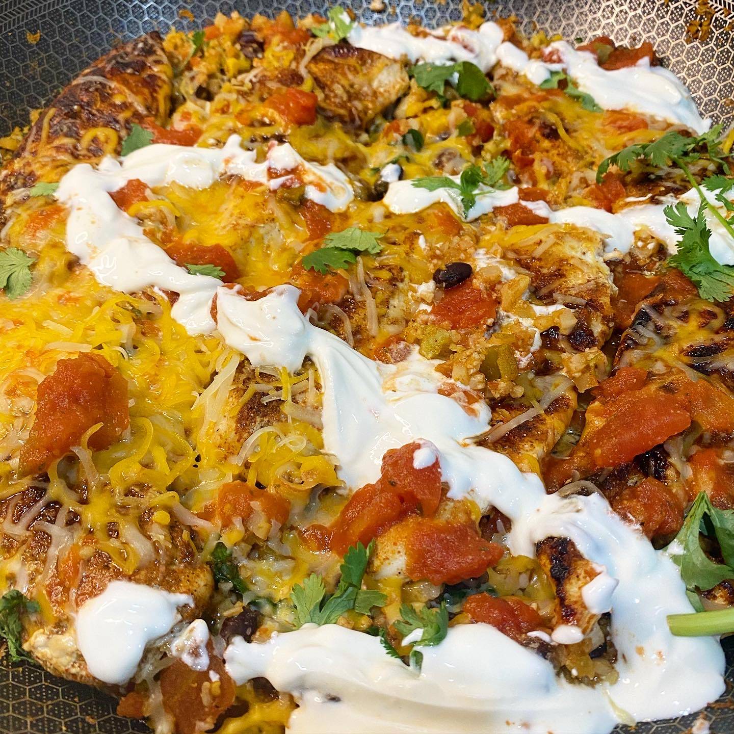 ground turkey cauli skillet