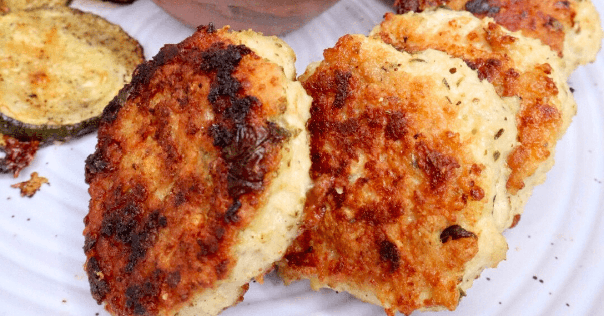 cheesy chicken fritters
