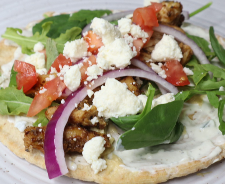 Grilled Greek Chicken Pitas