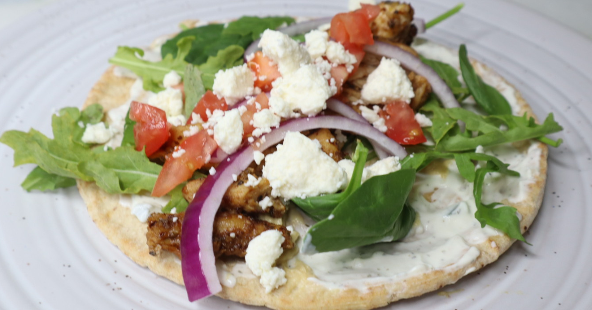 Grilled Greek Chicken Pitas