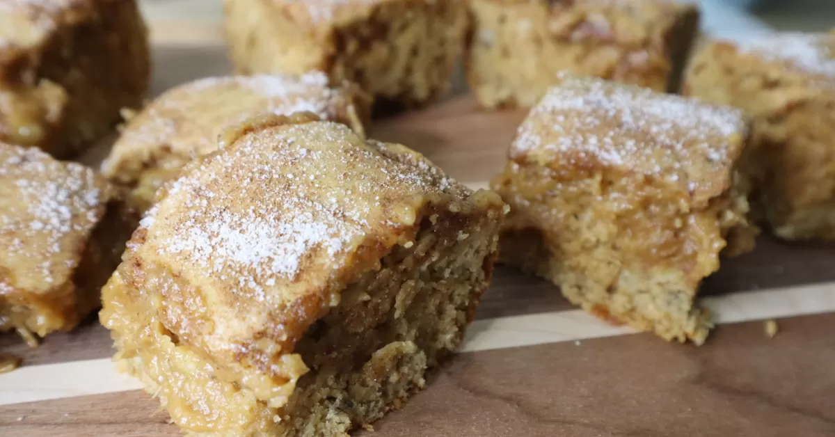 protein peanut butter cake bars