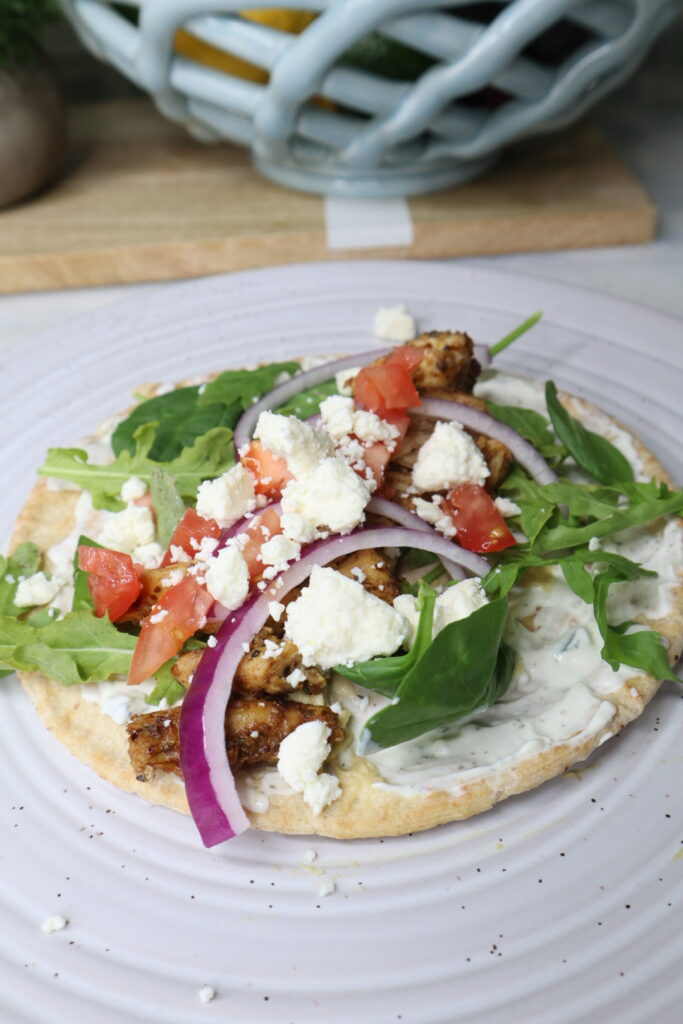 greek chicken pitas