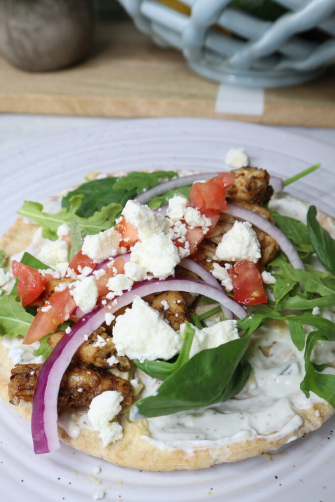 greek chicken pitas