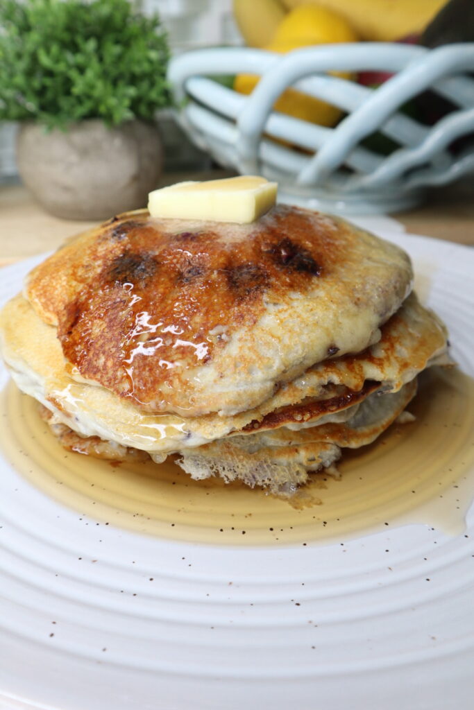 blueberry cottage cheese pancakes