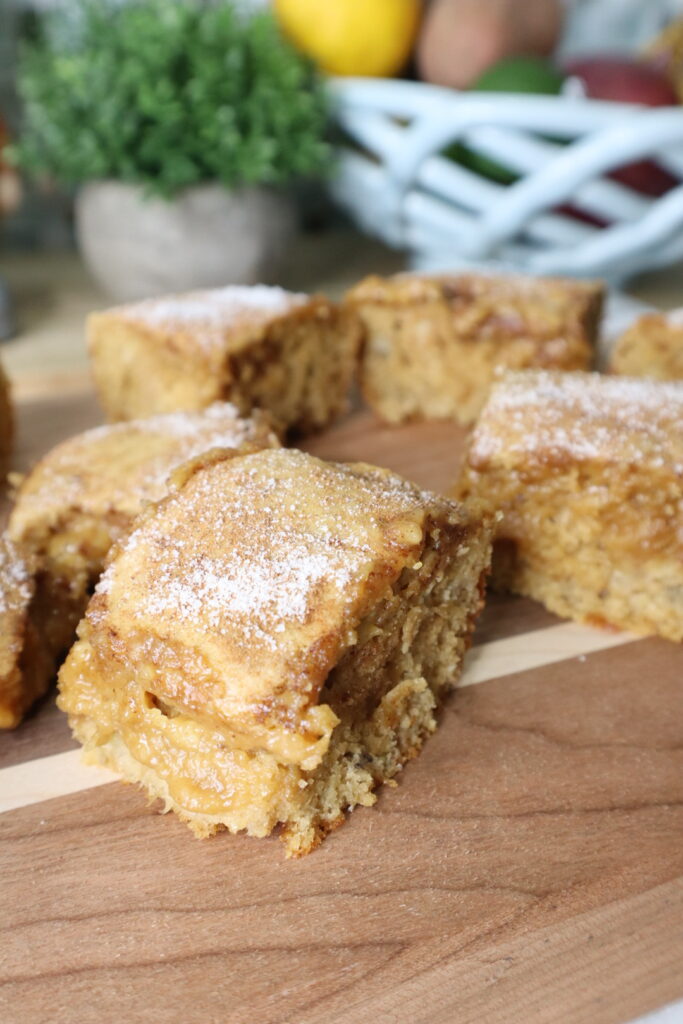 protein peanut butter cake bars