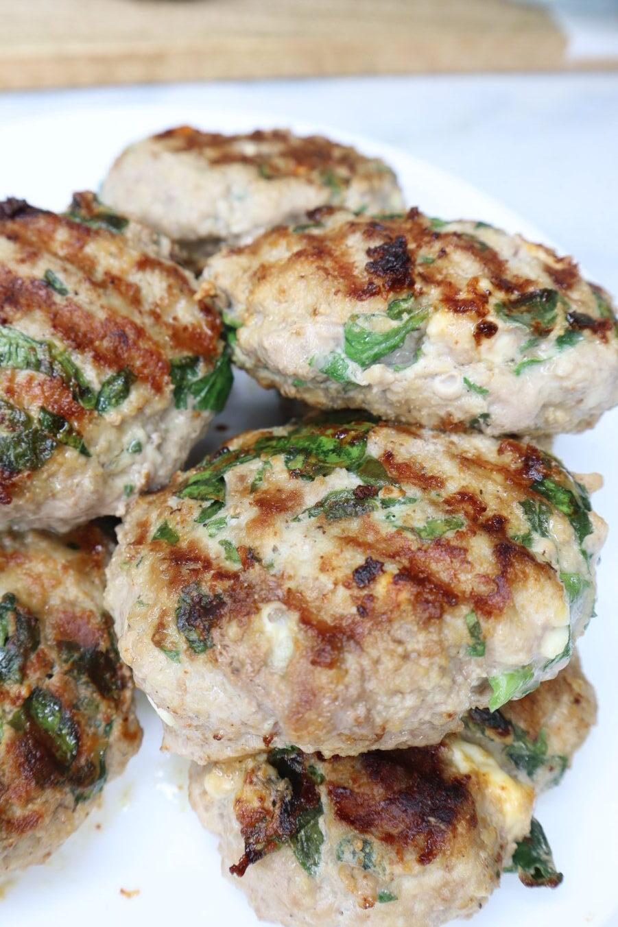 spinach & feta turkey burgers