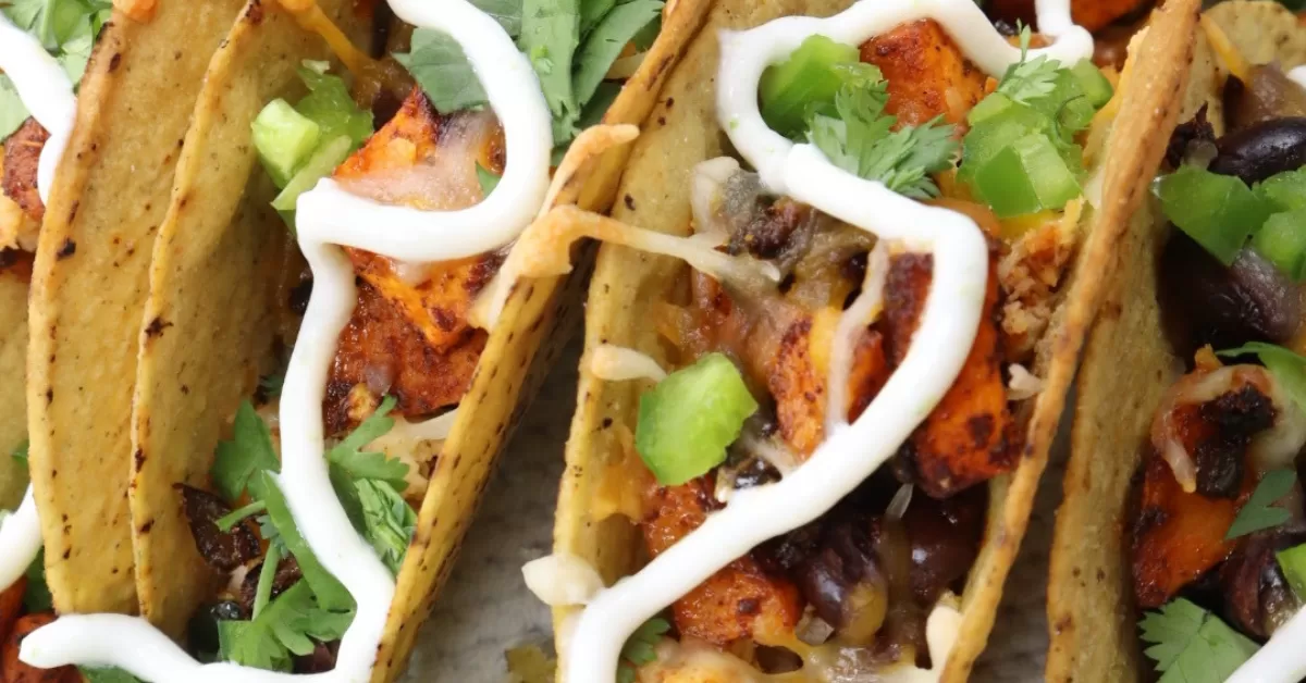 sweet potato chicken tacos