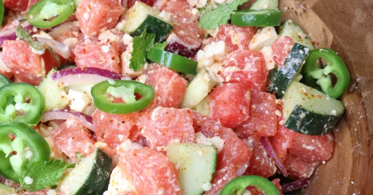 watermelon feta salad