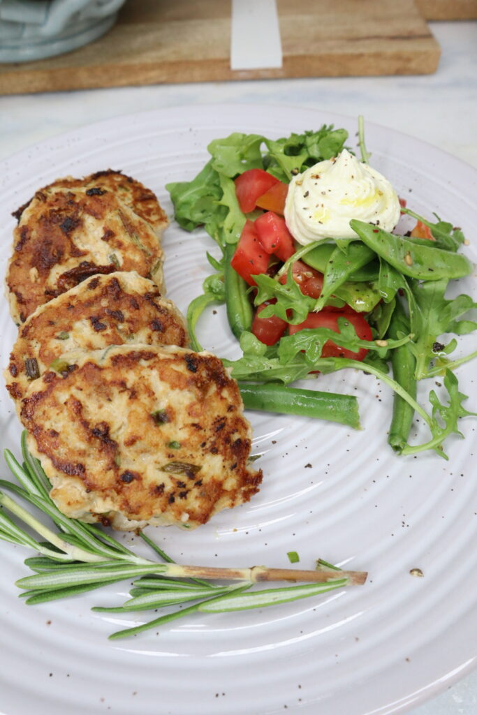 lemon rosemary chicken fritters