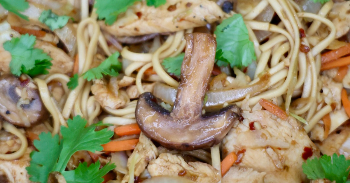 chicken yaki udon