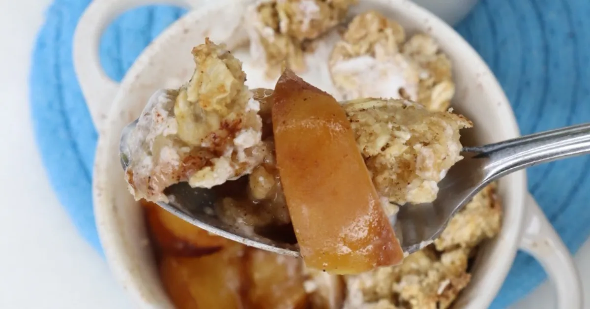 peach crumble