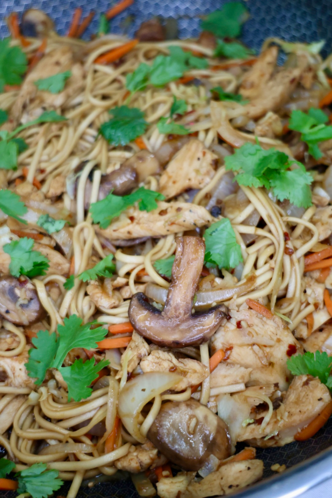 chicken yaki udon