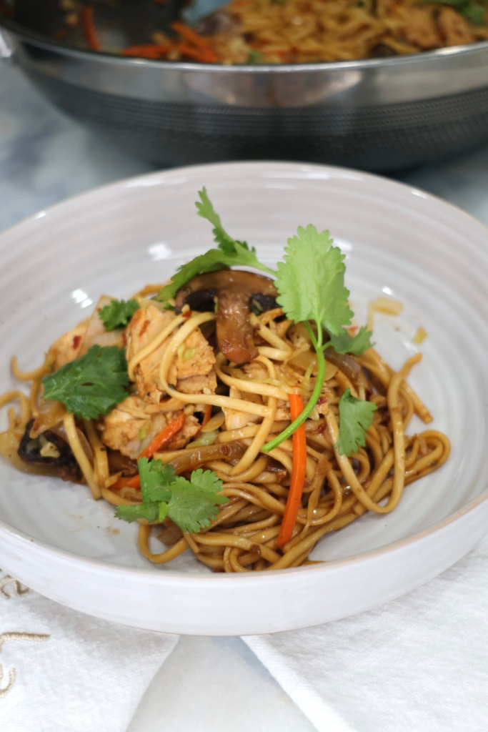 chicken yaki udon