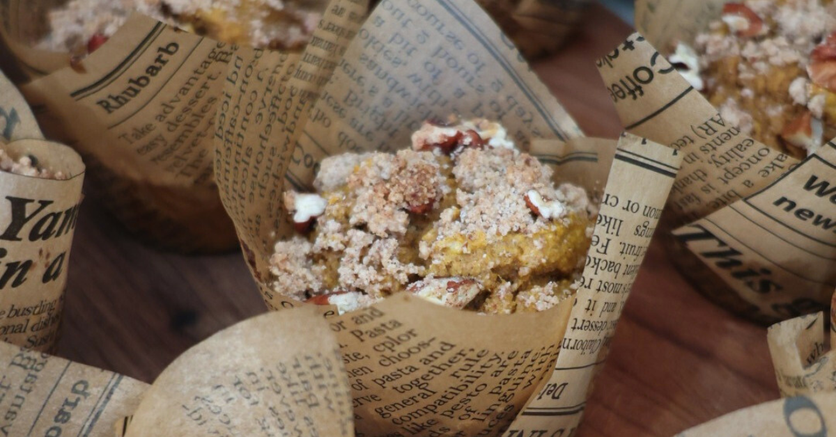 banana pumpkin protein muffins