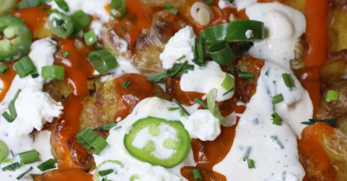buffalo smashed potatoes