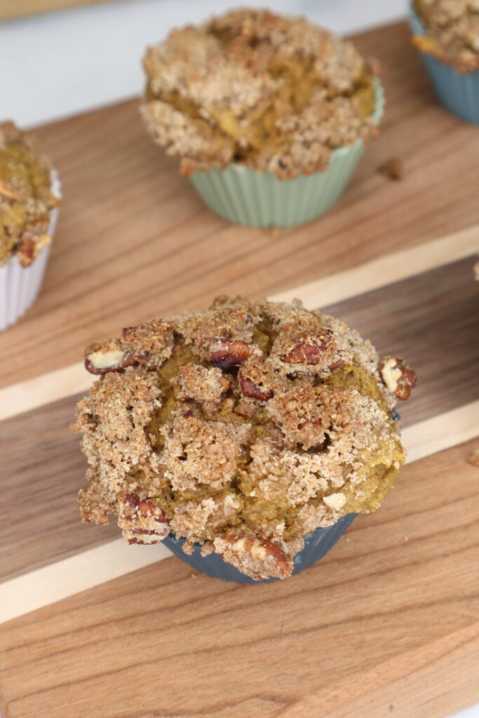 banana pumpkin protein muffins