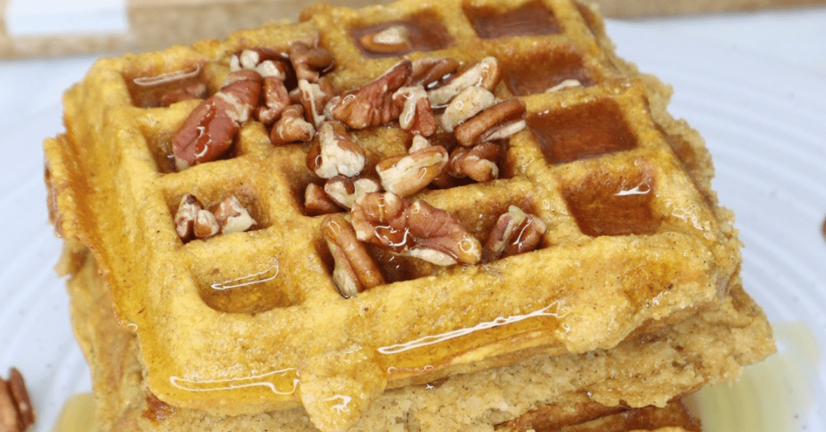 pumpkin protein waffles