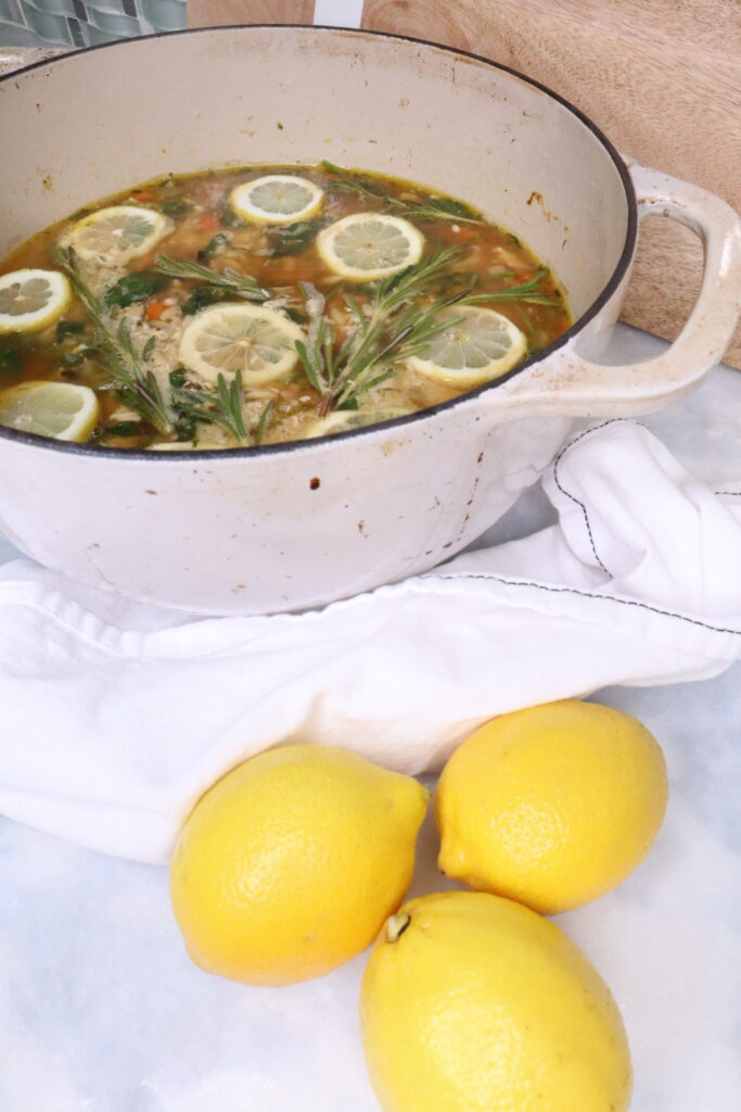 lemon chicken orzo soup