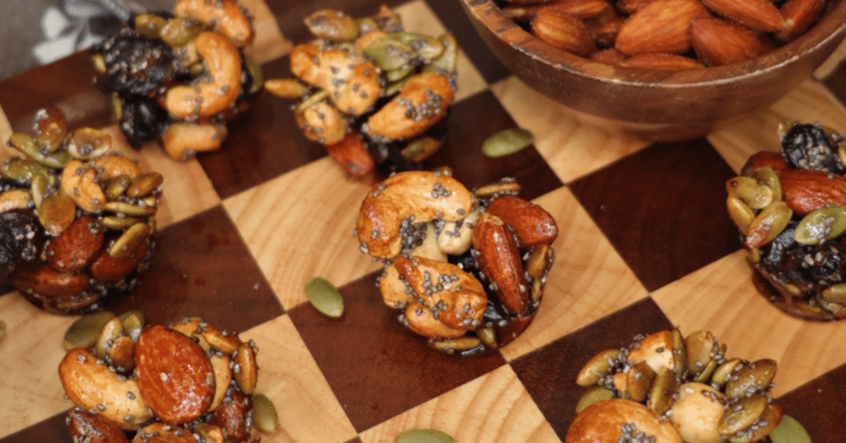 These Healthy Nut & Seed Clusters are one of those snacks I love having prepped and ready to grab throughout the week. They’re made with a mix of almonds, cashews, nuts and seeds coated in a lightly sweet and salty maple mixture, then baked together into delicious little clusters. They’re naturally gluten-free, dairy-free, and refined sugar-free, making them a great better-for-you snack for both kids and adults. I especially love these for busy weeks and back-to-school season because they’re easy to prep ahead and perfect for an afternoon snack, lunchbox treat, or whenever you’re craving something a little sweet and salty.
