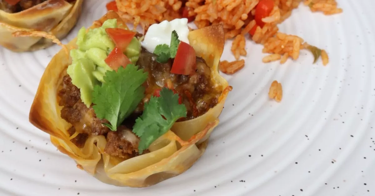 wonton tacos