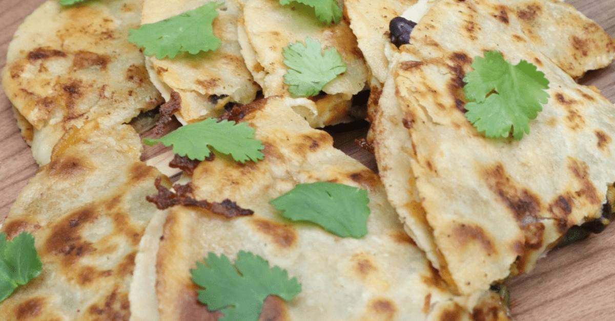 sweet potato black bean quesadilla