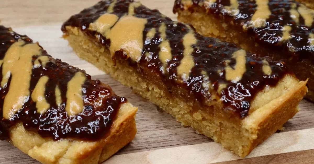 half baked pb&J bars