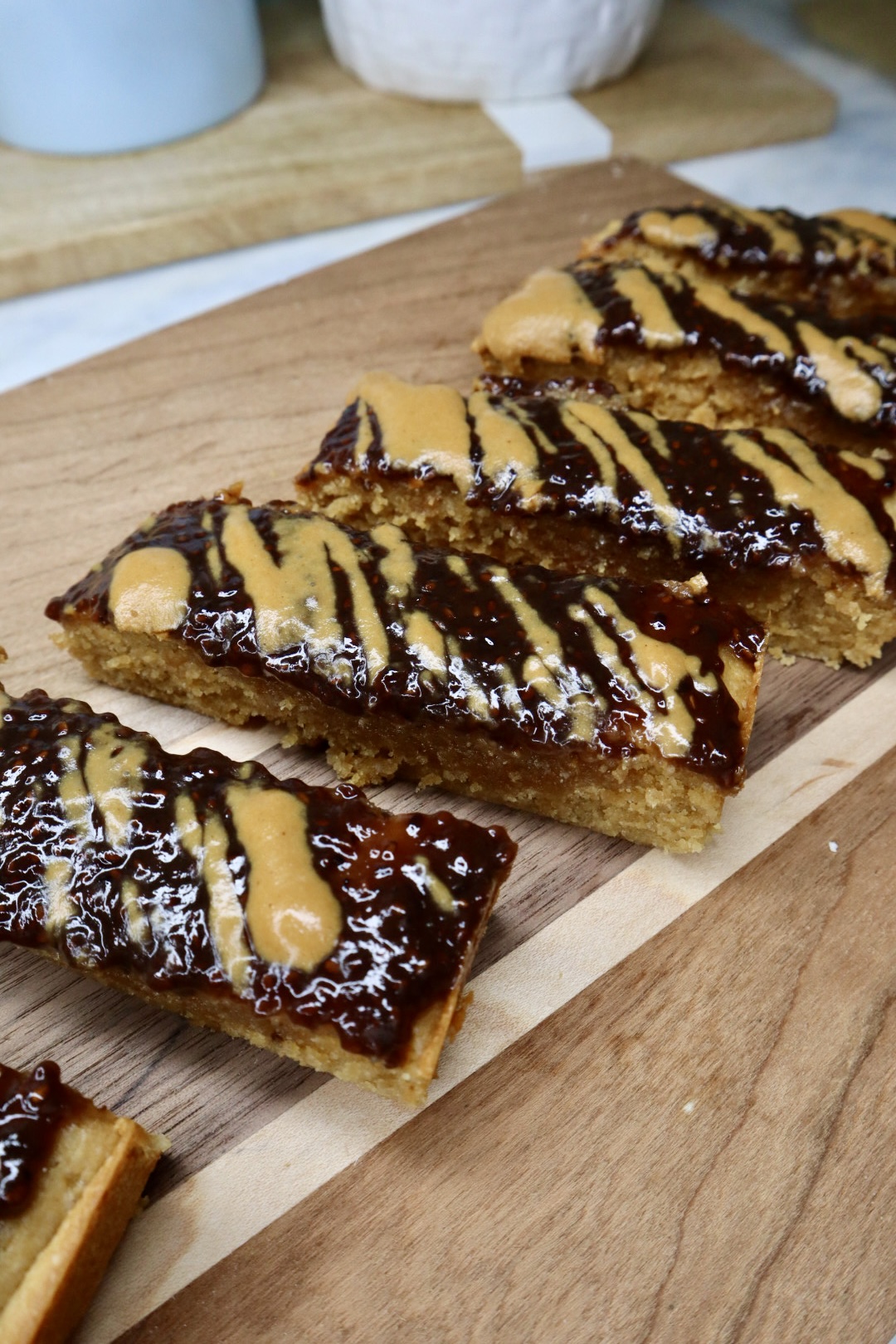 half baked pb&J bars