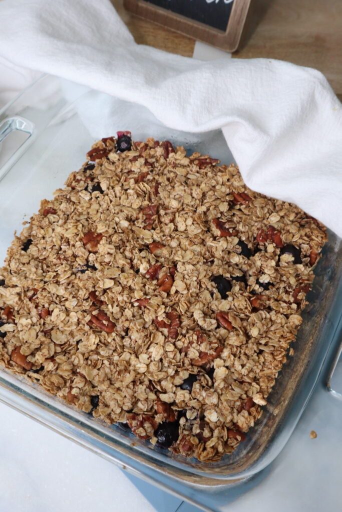 Healthy Blueberry Crumble