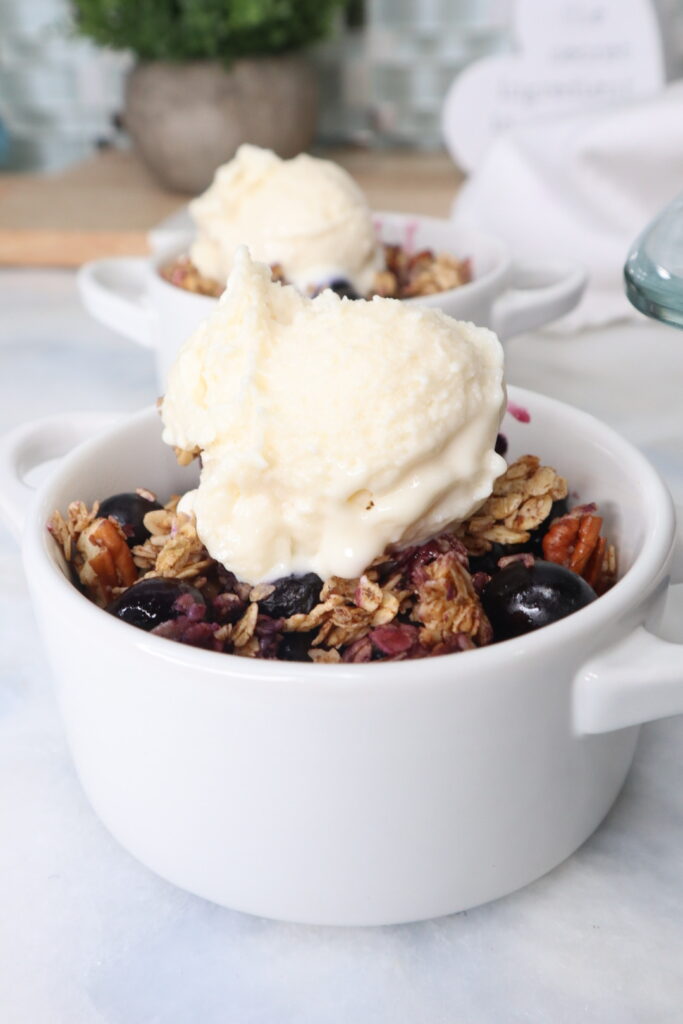 Healthy Blueberry Crumble