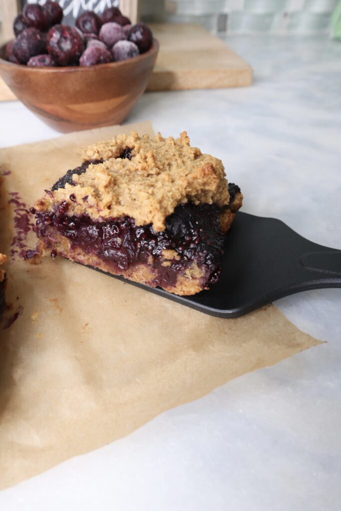 blueberry almond oat bars