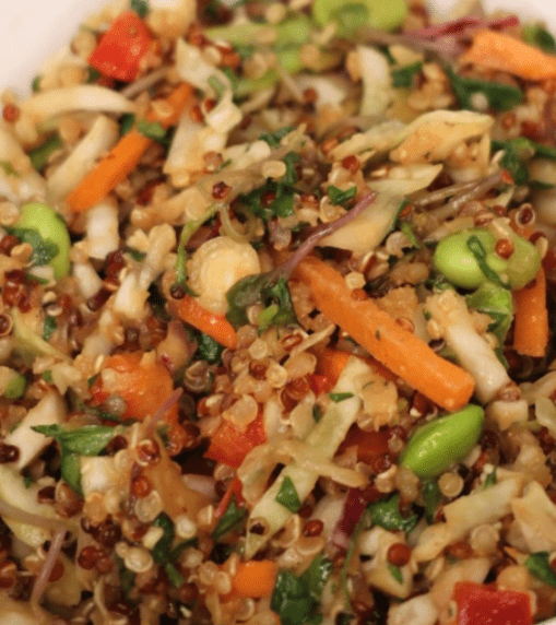 crunchy thai quinoa salad