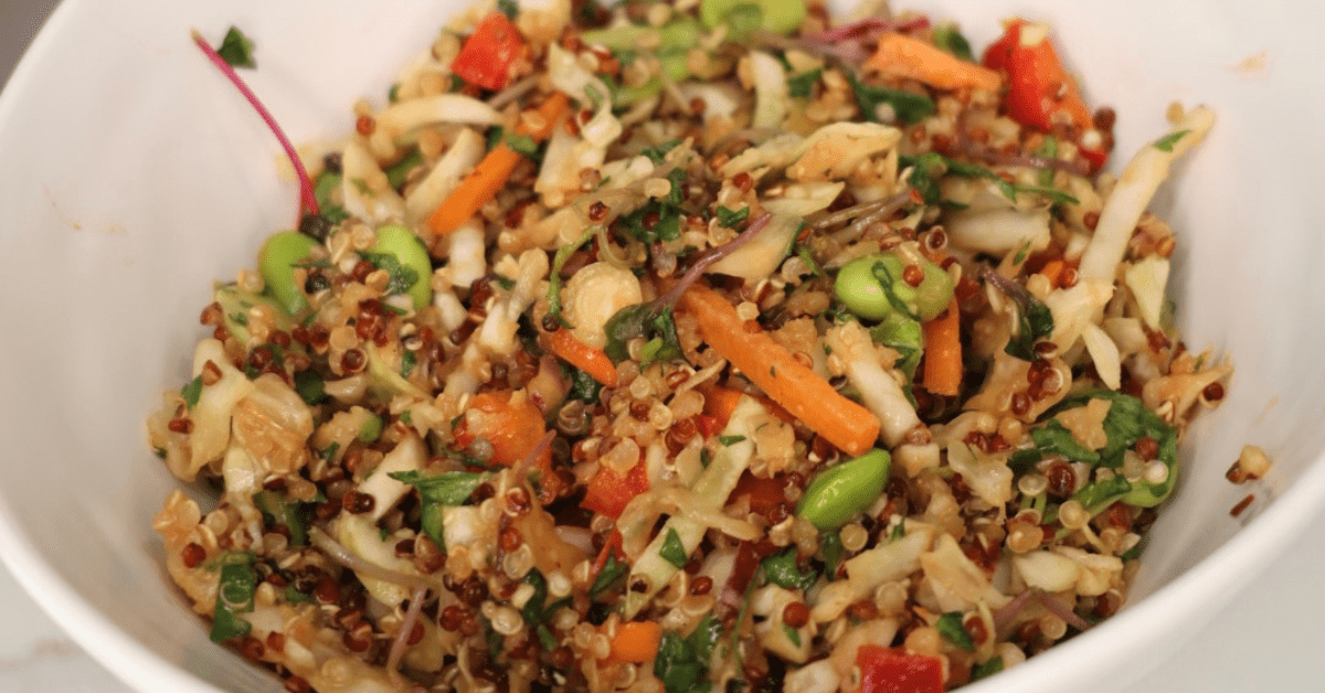 crunchy thai quinoa salad