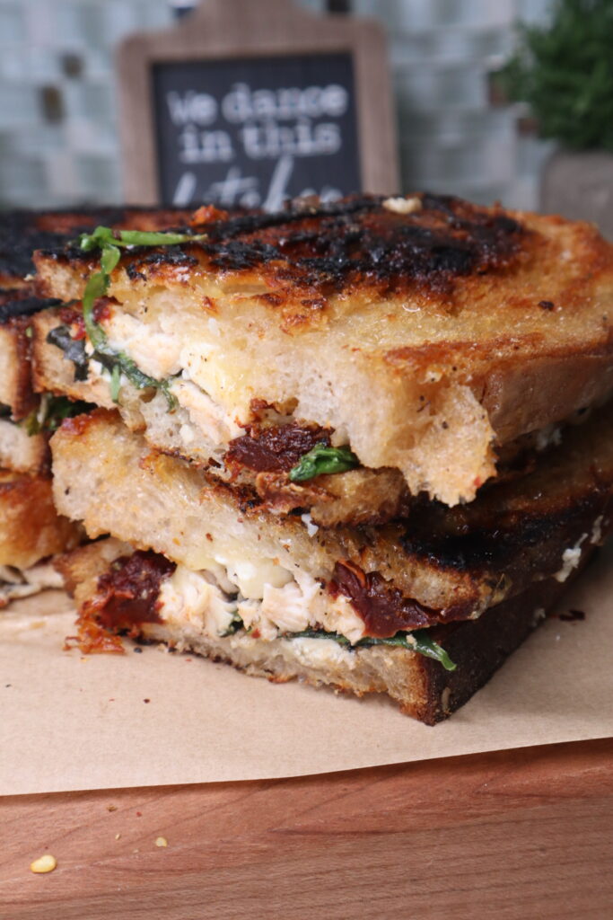 sundried tomato feta grilled cheese