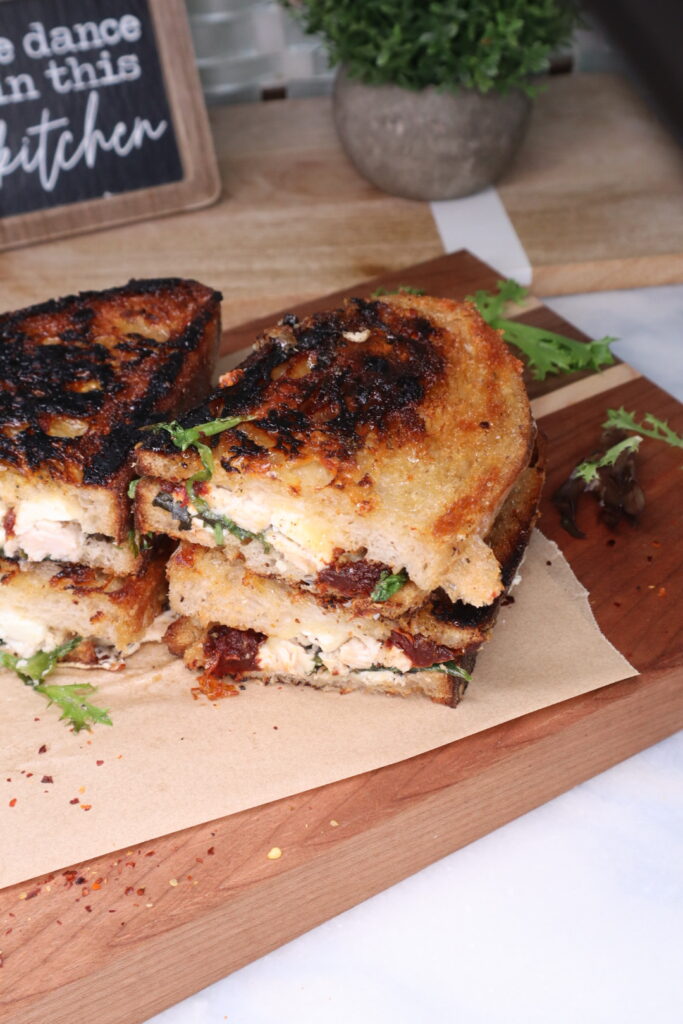 sundried tomato feta grilled cheese