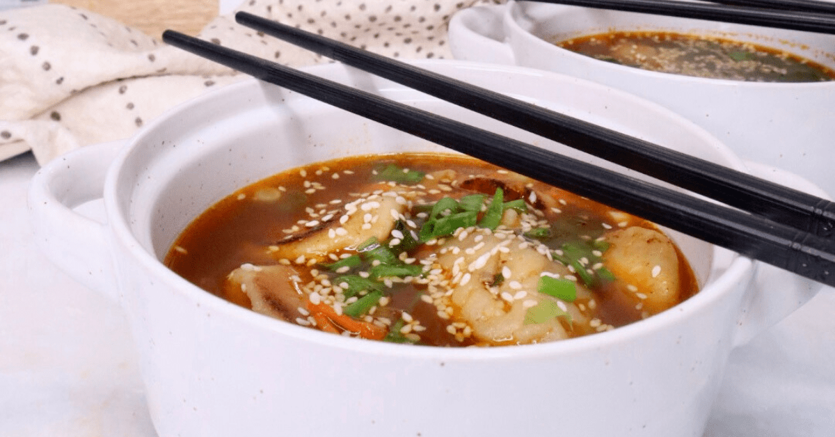 miso dumpling soup