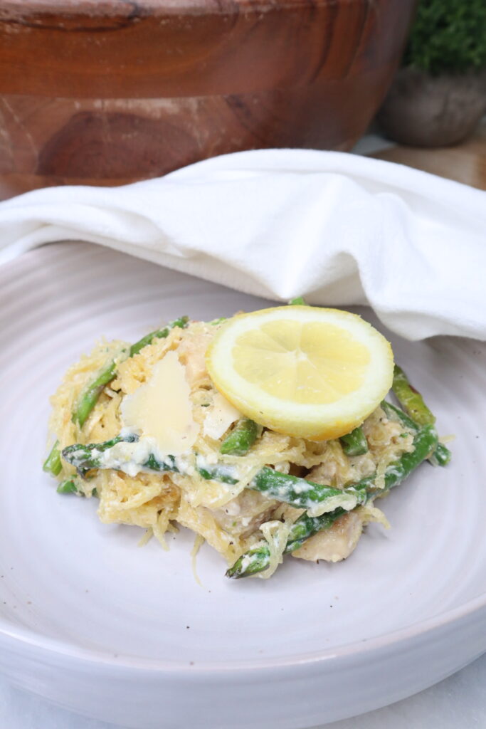 lemon asparagus chicken spaghetti squash