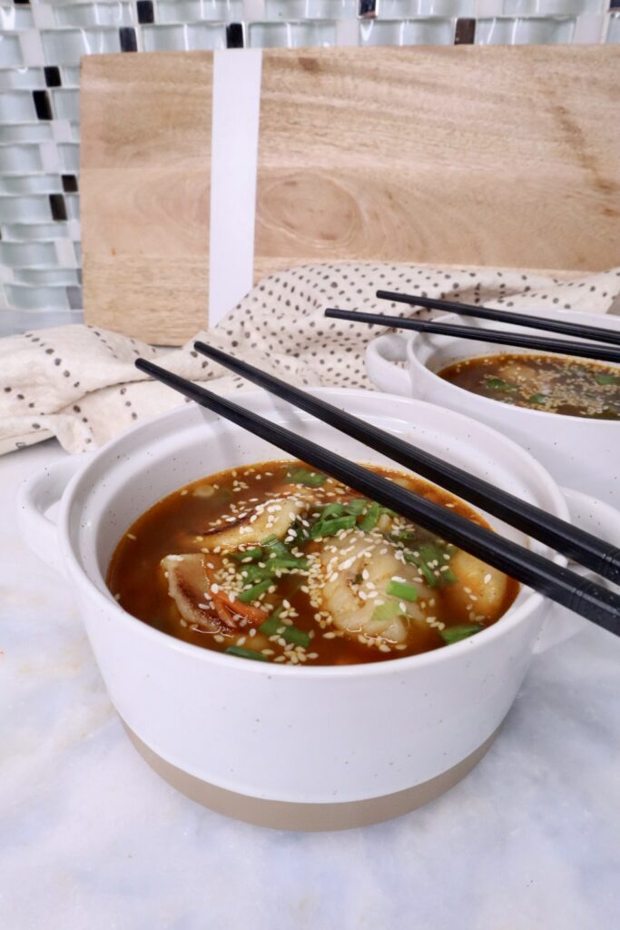 miso dumpling soup