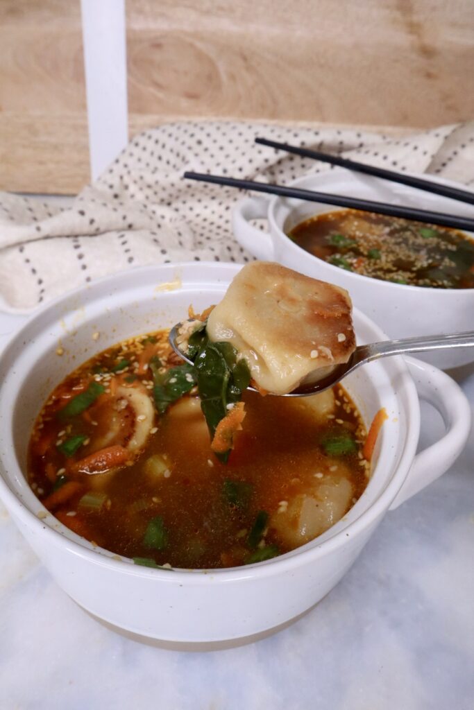 miso dumpling soup