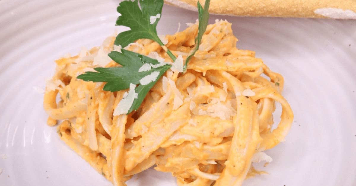 gluten free pumpkin fettuccine alfredo