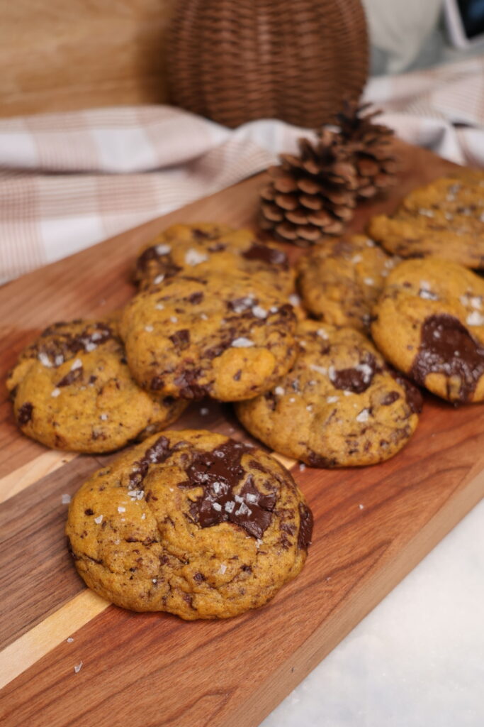 Brown Butter Pumpkin Chocolate Chip Cookies