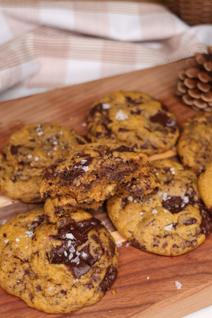 Brown Butter Pumpkin Chocolate Chip Cookies