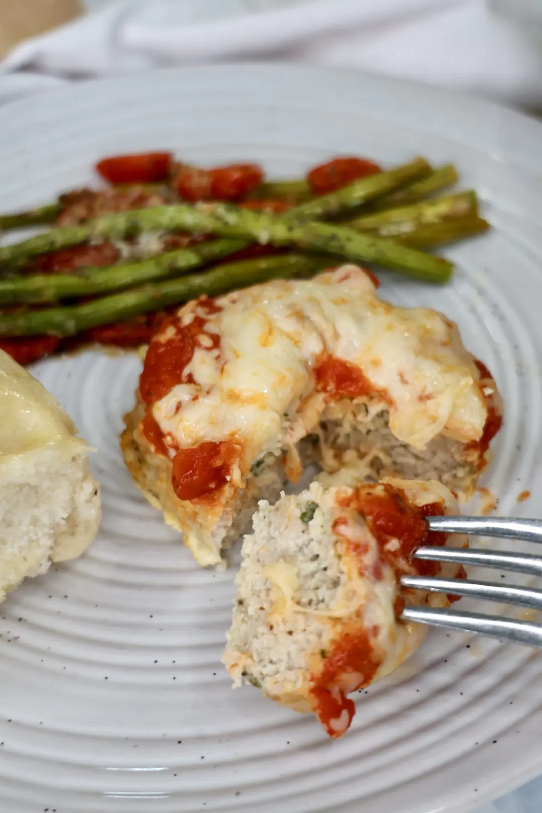 chicken parm meatloaves gluten free dinner